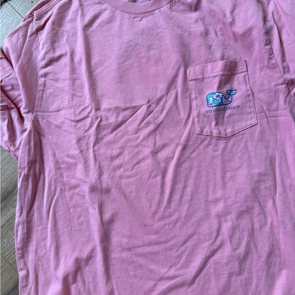Vineyard Vines Pink Crew Neck Tee